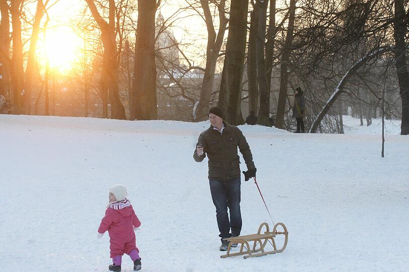 So schön ist die Landeshauptstadt im Winter.