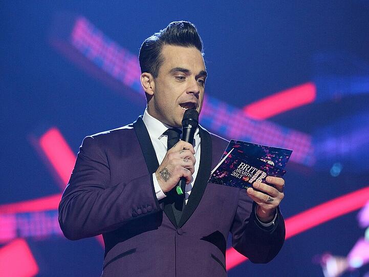 "Ungestümer Mistkerl" mit großer Nachricht: Robbie Williams (hier bei den Brit Awards 2013)