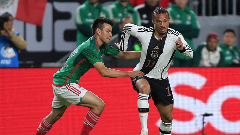 Leroy Sané vom FC Bayern gelingt derzeit fast alles. Auch beim Spiel Mexiko gegen Deutschland war er der beste DFB-Spieler auf dem Platz.