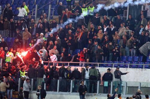 Schwere Ausschreitungen beim Derby in Rom: Auch ein Münchner wurde verhaftet.