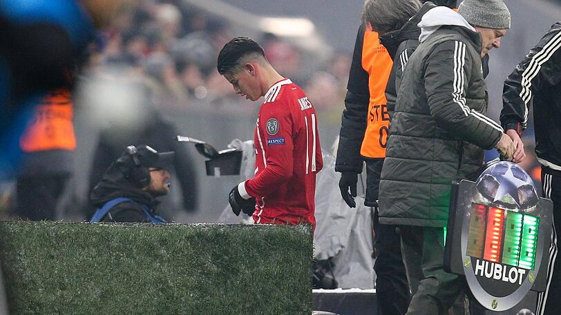 James musste in der 44. Minute ausgewechselt werden.