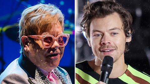 Elton John (li.) und Harry Styles kommen beide aus Großbritannien.