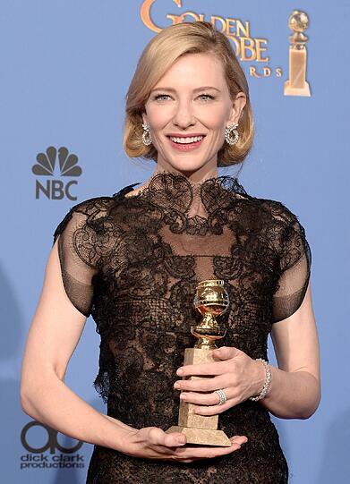 Cate Blanchett erhielt den Golden Globe als beste Schauspielerin für ihre Hauptrolle in dem Woody-Allen-Film "Blue Jasmine".