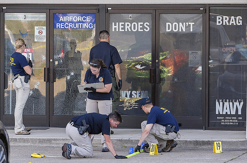 Bei einem Überfall auf eine Militäreinrichtungen in der Stadt Chattanooga hatte ein Angreifer am Donnerstag vier Marine-Angehörige erschossen.