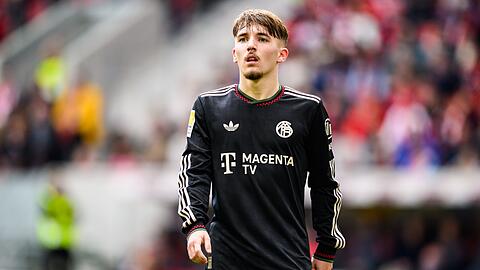 Lennart Karl fehlt dem FC Bayern vorerst verletzt. (Archivbild)