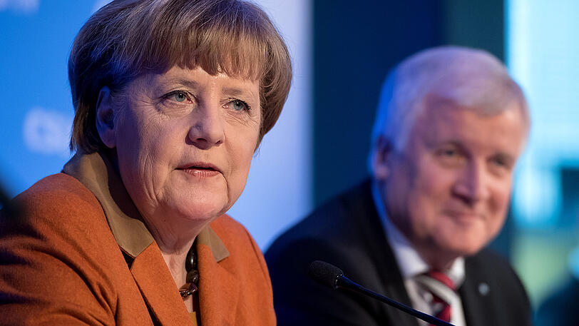Angela Merkel und Horst Seehofer treffen sich in München zur Klausur der Unionsfraktion.