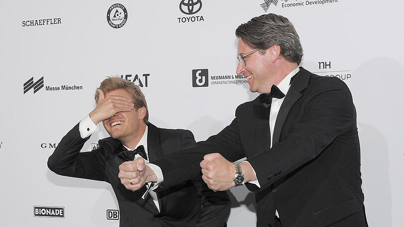 Nico Rosberg (l.) und Andreas Scheuer.