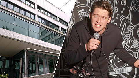 Comedian Nico Kosian auf der offenen Bühne des Riffraffs. Das KVR hat bei Comedy nicht viel Spielraum für Spaß.
