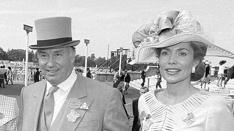 Aga Khan und Begum 1999 bei einem Royal Ascot Pferderennen.