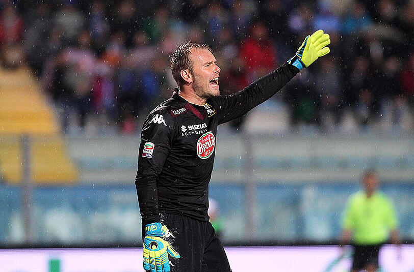 Mechelens Torwart Jean-Francois Gillet (hier noch im Trikot des FC Turin) wurde gegen den RSC Anderlecht zum Matchwinner, indem er drei Elfmeter hielt.