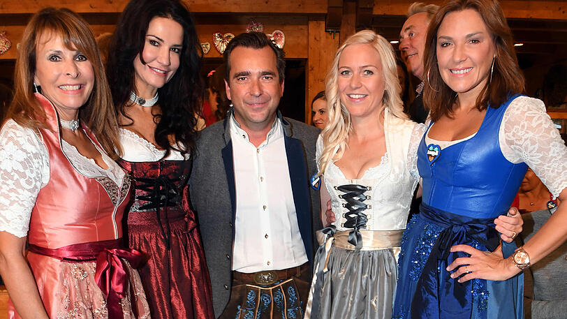Ireen Sheer, Mariella Ahrens, Falk Raudies, Andrea Raudies und Simone Ballack
