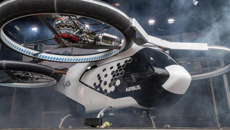 Das Flugtaxi von Airbus. Das Flugtaxi von Airbus.