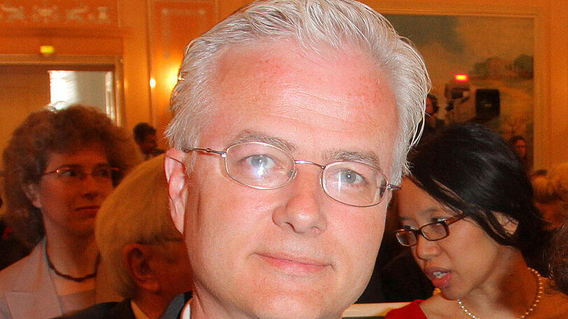 Fritz von Weizsäcker bei einem Auftritt in Berlin
