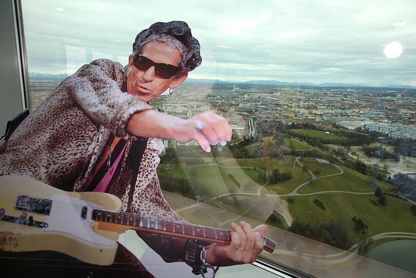 Pappkamerad Keith Richards war beim Umzug keine große Hilfe.