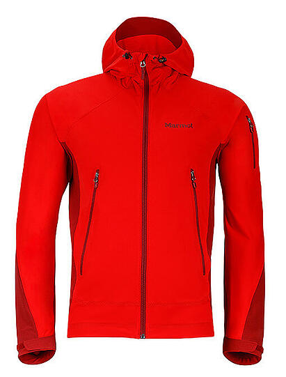 Die Corsair Jacket von Marmot eignet sich durch ein schnell trocknendes Innenfutter und wasserdichtes Außenmaterial speziell für den Aufstieg.