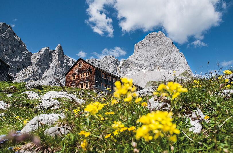 Beliebt: Die Hütten des Alpenvereins, hier die Lamsenhütte, haben einen Rekordsommer hinter sich. Nie kamen so viele Gäste.
