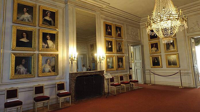 Die Schönheitengalerie im Schloss Nymphenburg.