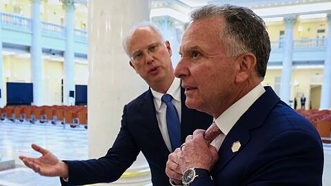 Witkoff und Dmitrijew sollen sich US-Medien zufolge nun erneut treffen. (Archivbild)