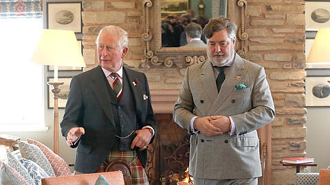 Prinz Charles mit Michael Fawcett