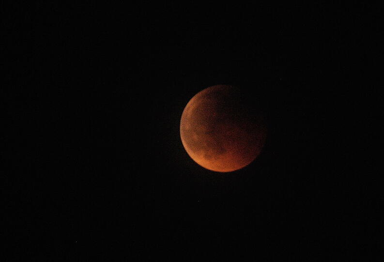 Nur wenige in Deutschland konnten die Mondfinsternis beobacheten. Hier Bilder vom Mittwochabend.