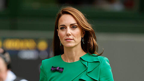 Prinzessin Kate im vergangenen Jahr (2023) bei der Wimbledon-Trophäenübergabe.