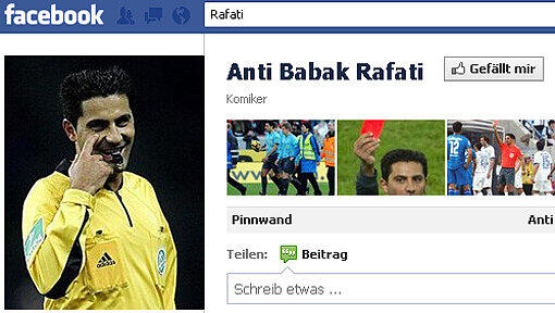 Die Facebook-Seite Anti Babak Rafati Die Facebook-Seite Anti Babak Rafati